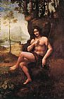 Leonardo da Vinci St John in the Wilderness painting